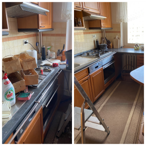 Przykład kompleksowego sprzątania w domowej kuchni
