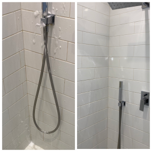 Przykład naszej pracy: czyszczenie płytek i prysznica w łazience